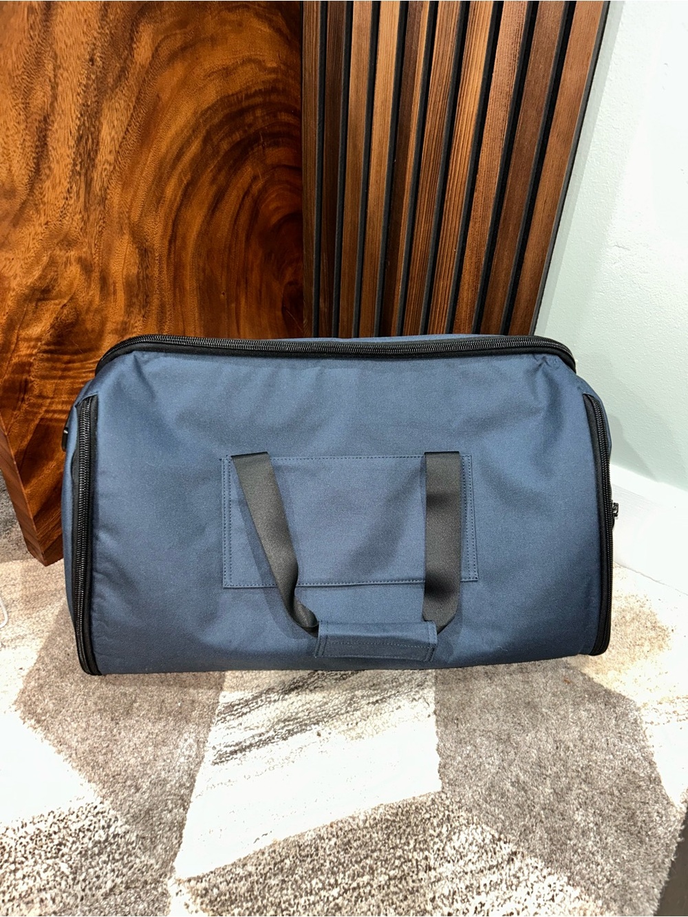 Halfday Original Garment Duffel Bag Marine Navy 2-in-1 Carry On